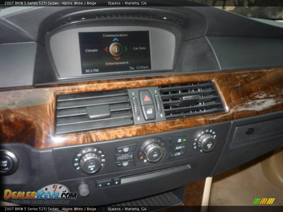 2007 BMW 5 Series 525i Sedan Alpine White / Beige Photo #22