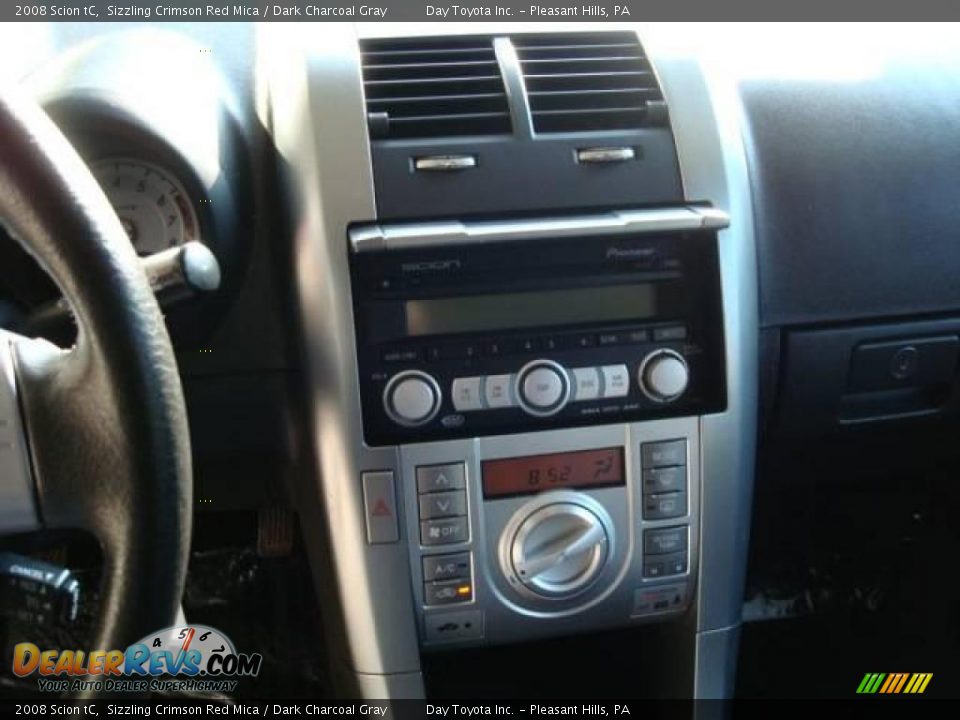 2008 Scion tC Sizzling Crimson Red Mica / Dark Charcoal Gray Photo #13