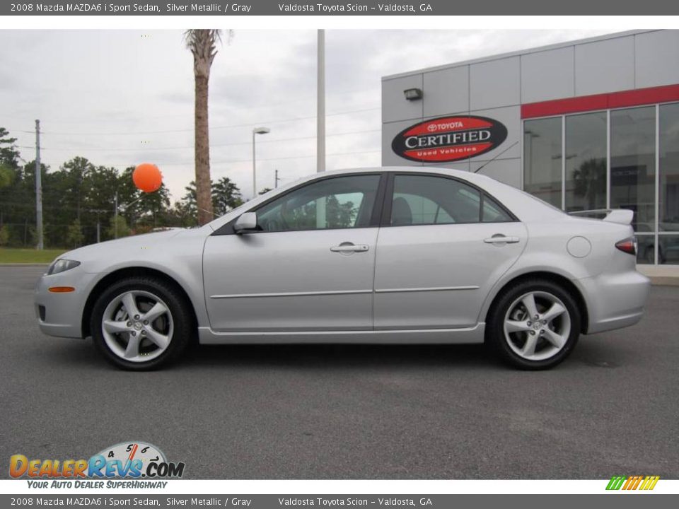 2008 Mazda MAZDA6 i Sport Sedan Silver Metallic / Gray Photo #4