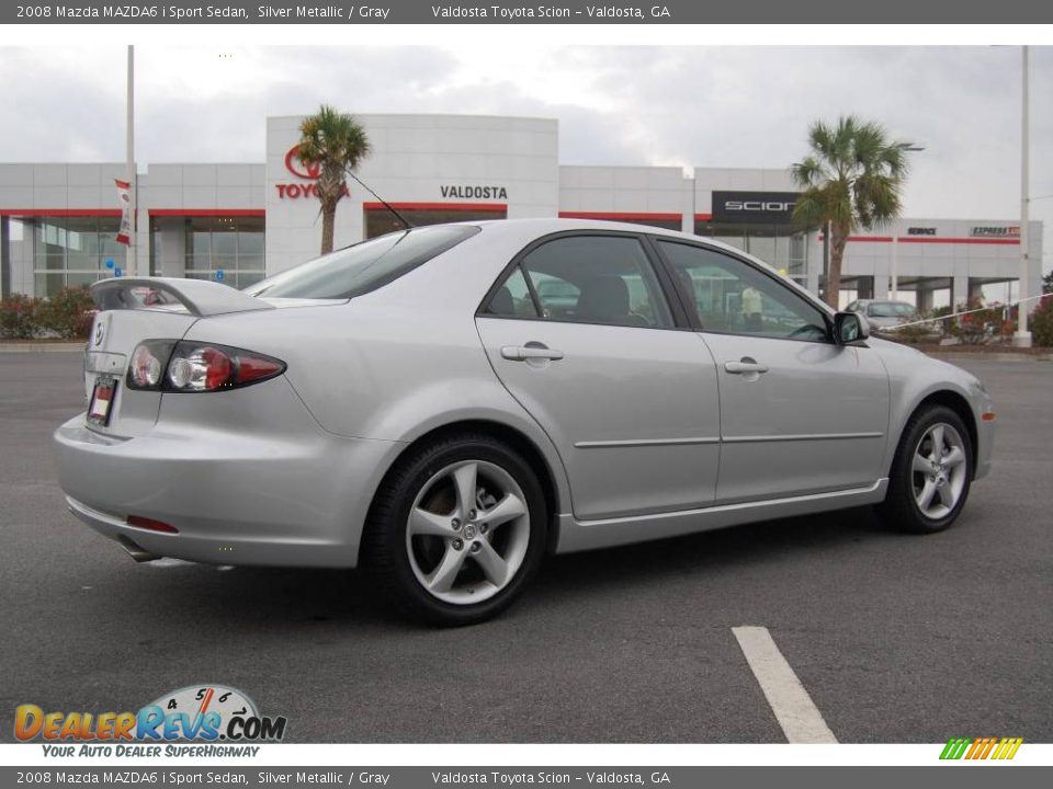 2008 Mazda MAZDA6 i Sport Sedan Silver Metallic / Gray Photo #6