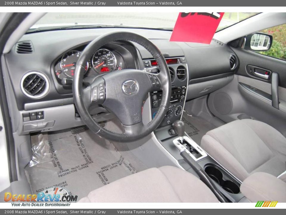 2008 Mazda MAZDA6 i Sport Sedan Silver Metallic / Gray Photo #9