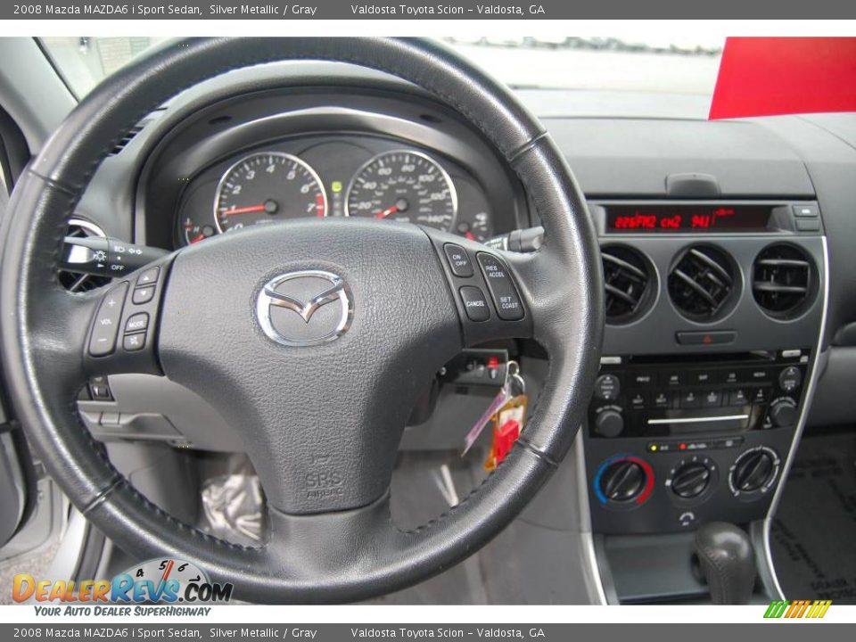 2008 Mazda MAZDA6 i Sport Sedan Silver Metallic / Gray Photo #10