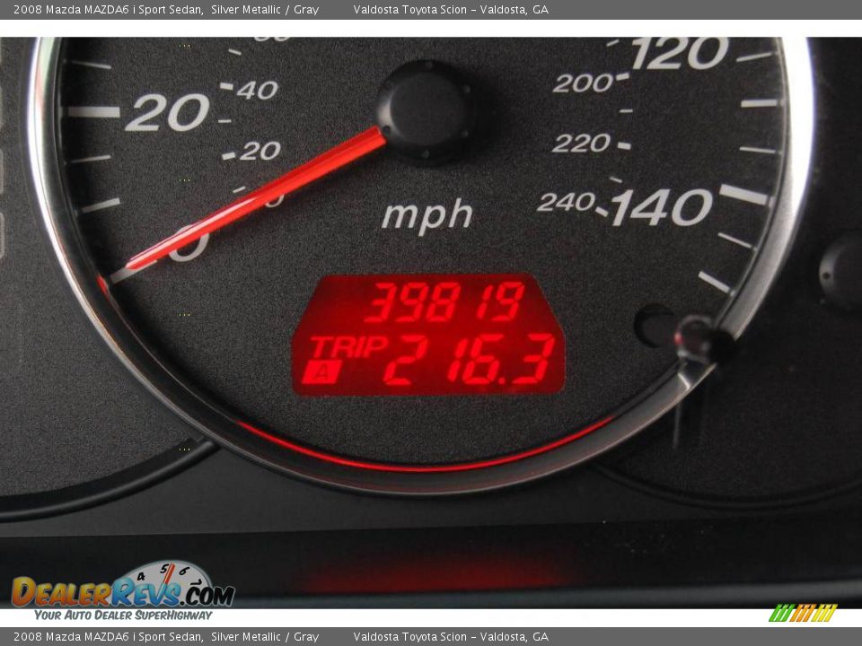 2008 Mazda MAZDA6 i Sport Sedan Silver Metallic / Gray Photo #12