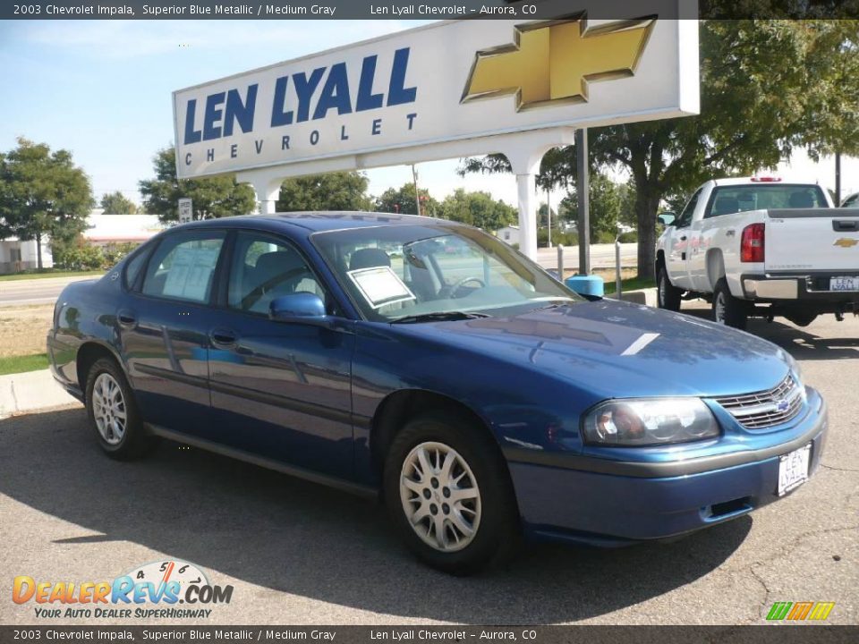 2003 Chevrolet Impala Superior Blue Metallic / Medium Gray Photo #1