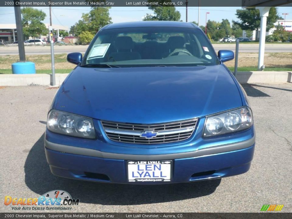 2003 Chevrolet Impala Superior Blue Metallic / Medium Gray Photo #2