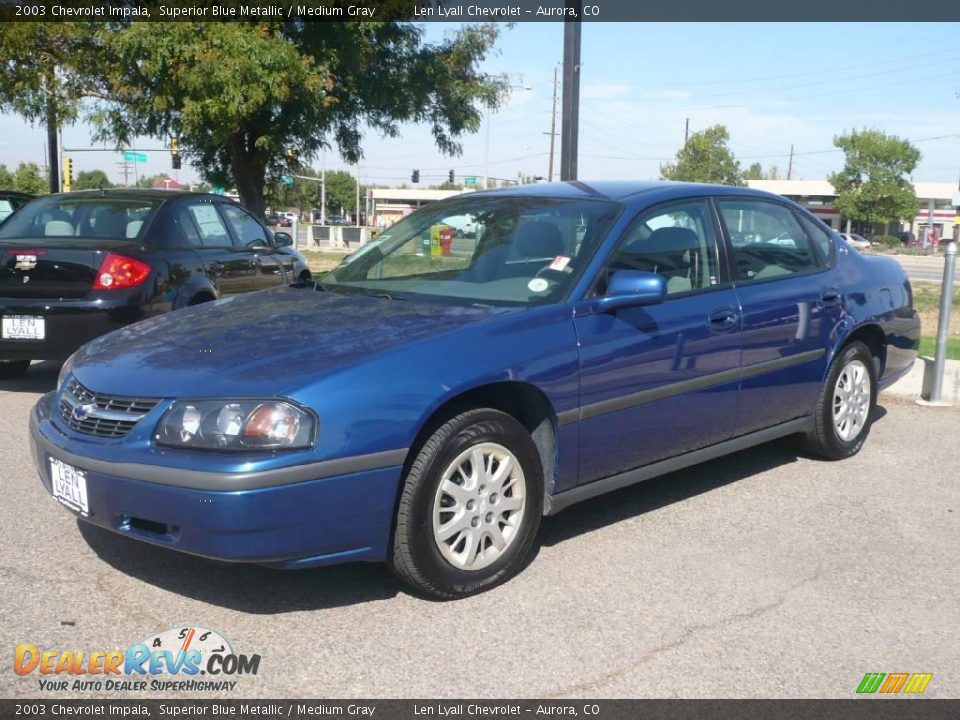 2003 Chevrolet Impala Superior Blue Metallic / Medium Gray Photo #3