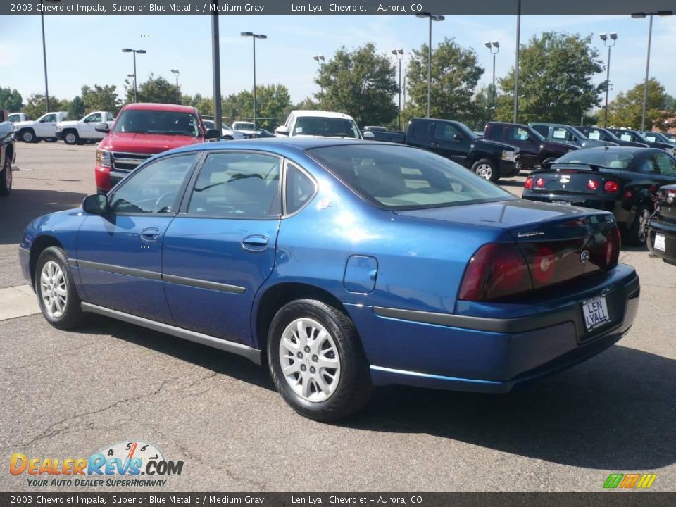 2003 Chevrolet Impala Superior Blue Metallic / Medium Gray Photo #4