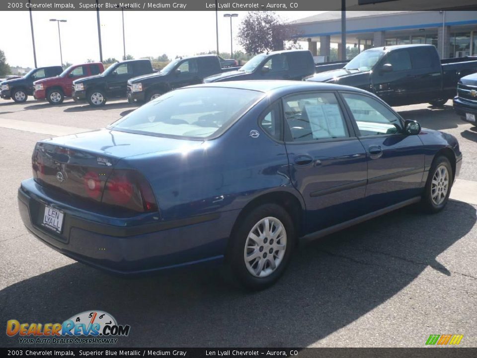 2003 Chevrolet Impala Superior Blue Metallic / Medium Gray Photo #6