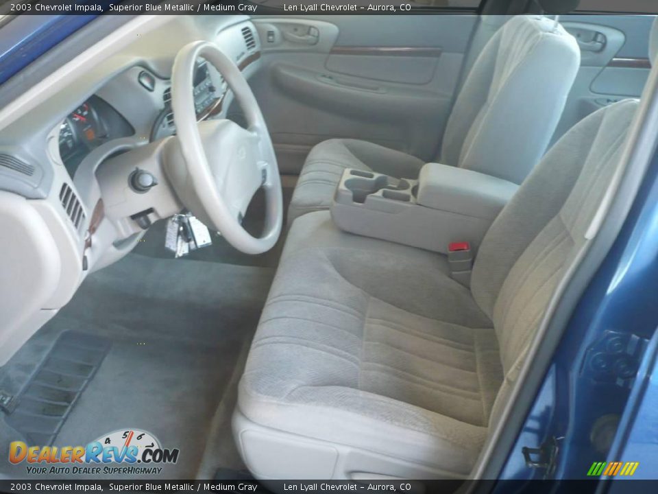 2003 Chevrolet Impala Superior Blue Metallic / Medium Gray Photo #9
