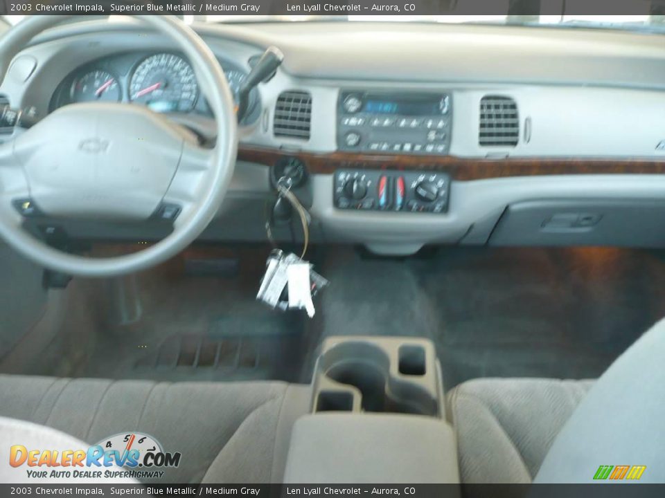 2003 Chevrolet Impala Superior Blue Metallic / Medium Gray Photo #15