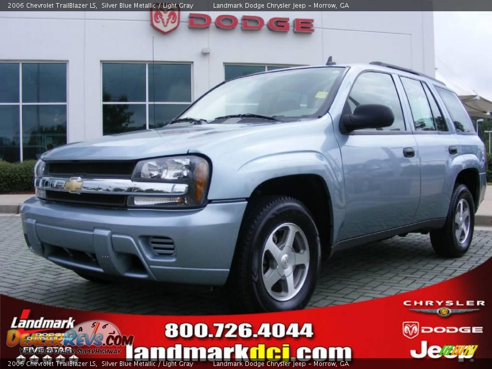 2006 Chevrolet TrailBlazer LS Silver Blue Metallic / Light Gray Photo #1