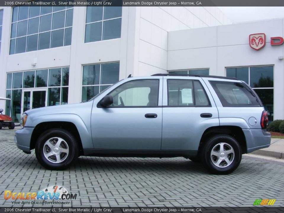 2006 Chevrolet TrailBlazer LS Silver Blue Metallic / Light Gray Photo #2