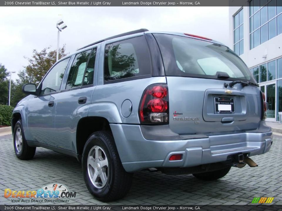2006 Chevrolet TrailBlazer LS Silver Blue Metallic / Light Gray Photo #3