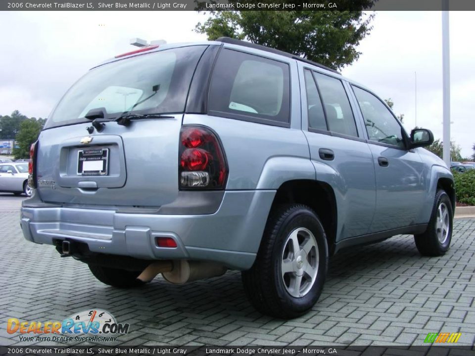 2006 Chevrolet TrailBlazer LS Silver Blue Metallic / Light Gray Photo #5