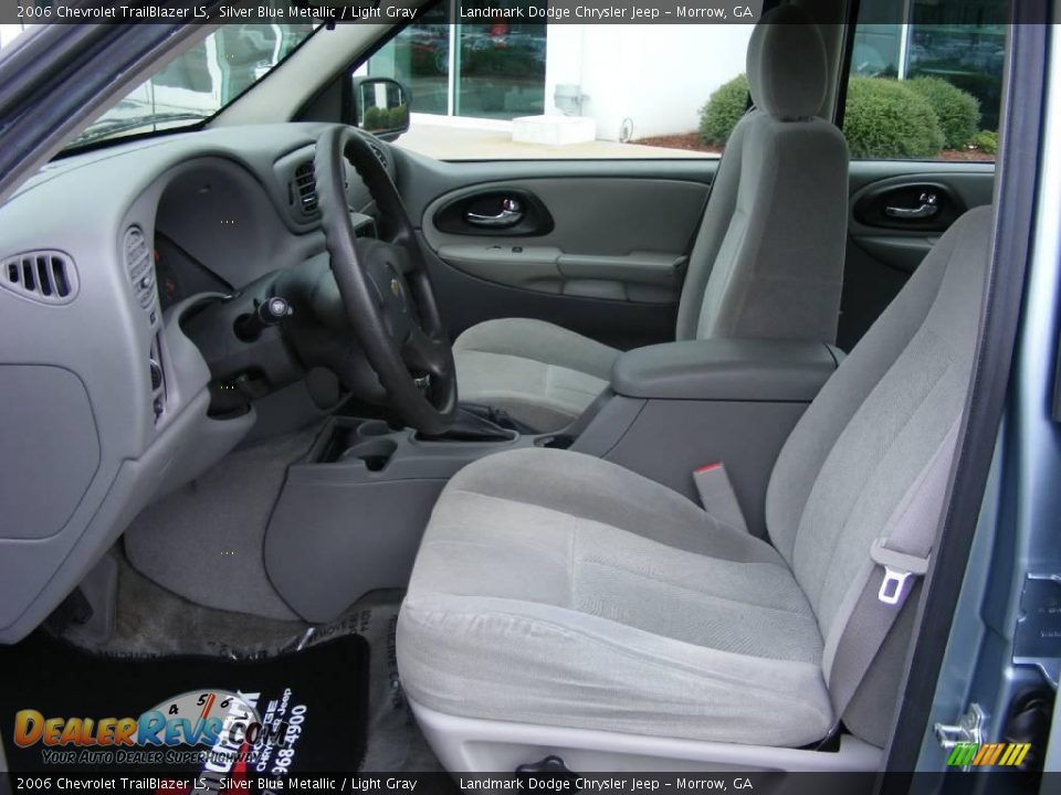 2006 Chevrolet TrailBlazer LS Silver Blue Metallic / Light Gray Photo #11