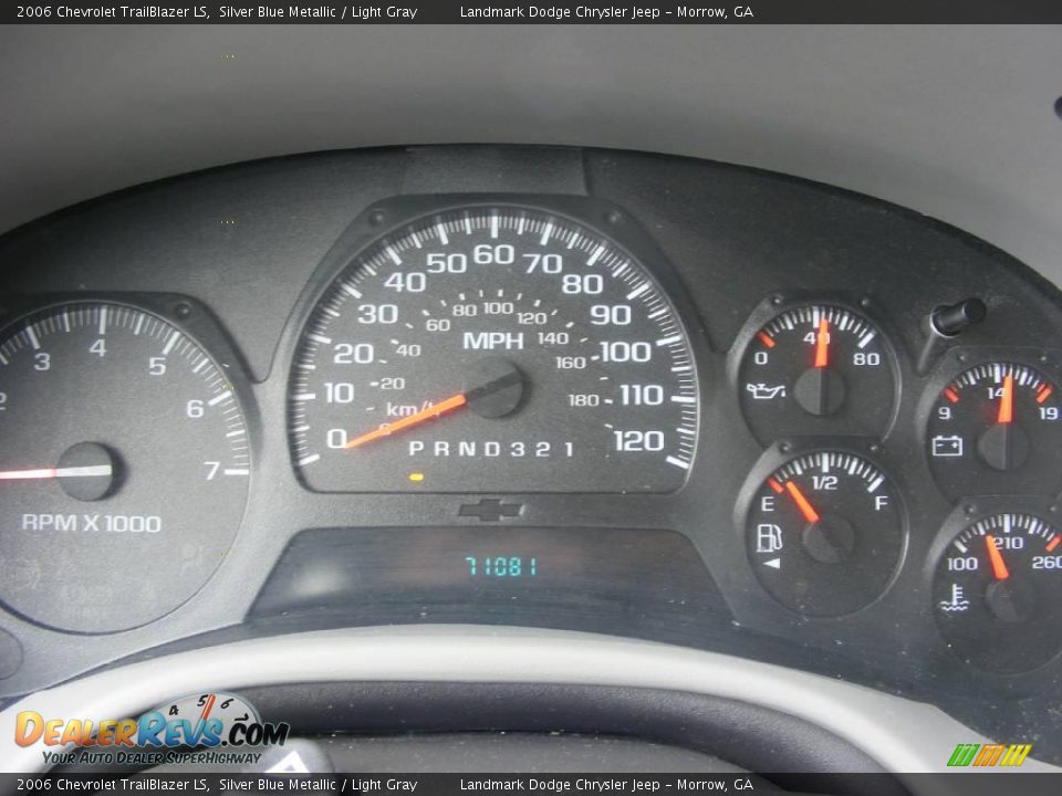 2006 Chevrolet TrailBlazer LS Silver Blue Metallic / Light Gray Photo #25