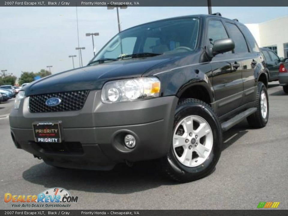 2007 Ford Escape XLT Black / Gray Photo #1