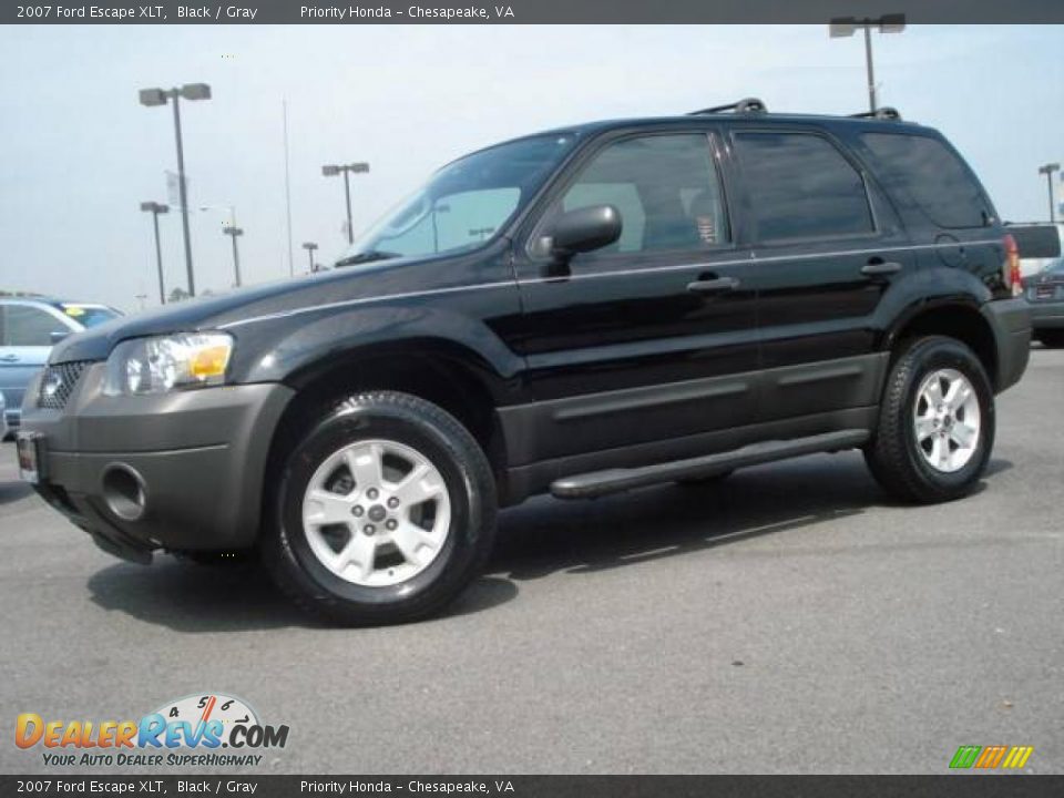 2007 Ford Escape XLT Black / Gray Photo #2