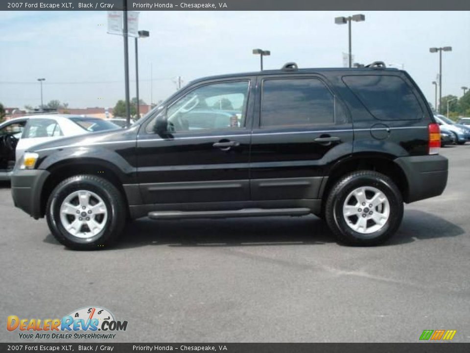 2007 Ford Escape XLT Black / Gray Photo #3