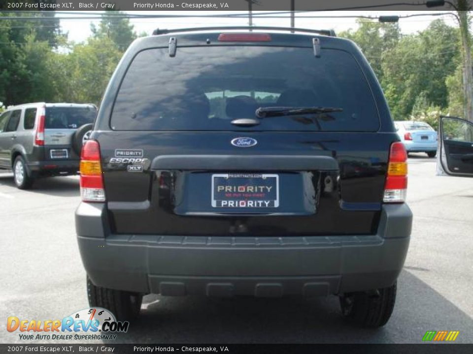 2007 Ford Escape XLT Black / Gray Photo #5