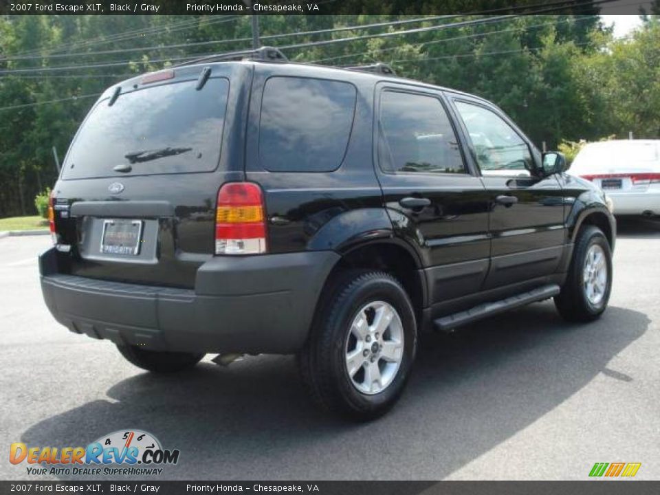 2007 Ford Escape XLT Black / Gray Photo #6