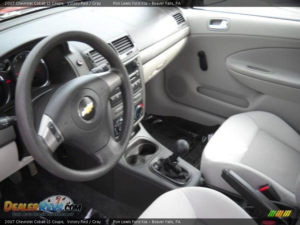 2007 Chevrolet Cobalt LS Coupe Victory Red / Gray Photo #7
