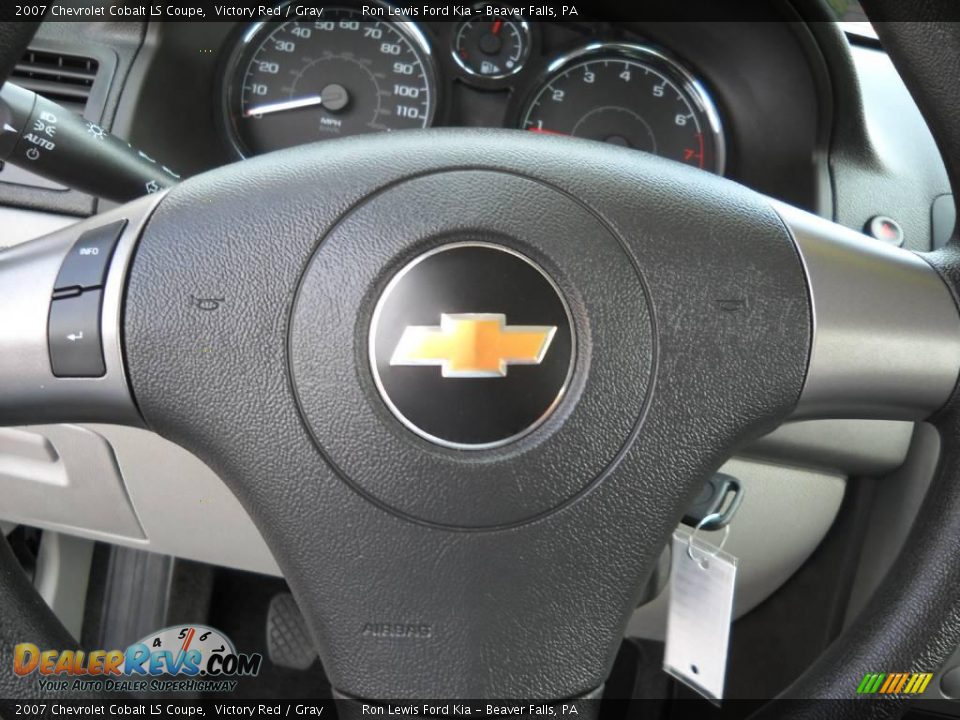 2007 Chevrolet Cobalt LS Coupe Victory Red / Gray Photo #24