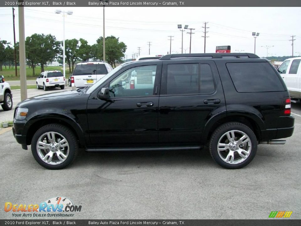 2010 Ford Explorer XLT Black / Black Photo #2