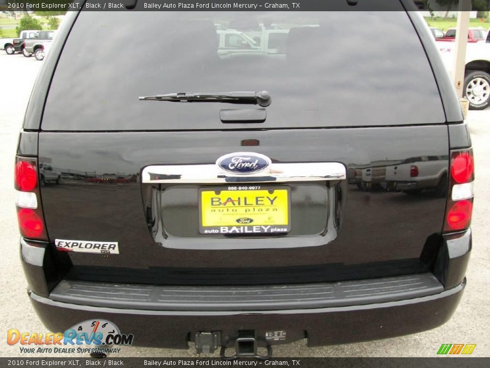 2010 Ford Explorer XLT Black / Black Photo #7