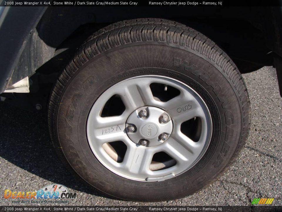 2008 Jeep Wrangler X 4x4 Stone White / Dark Slate Gray/Medium Slate Gray Photo #7