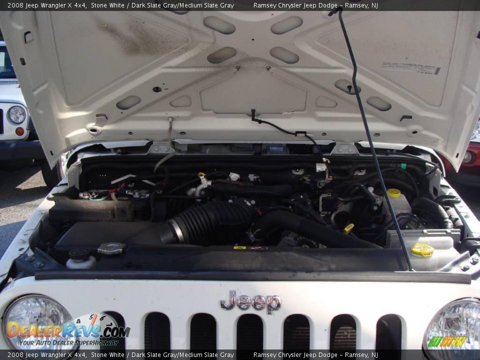 2008 Jeep Wrangler X 4x4 Stone White / Dark Slate Gray/Medium Slate Gray Photo #15