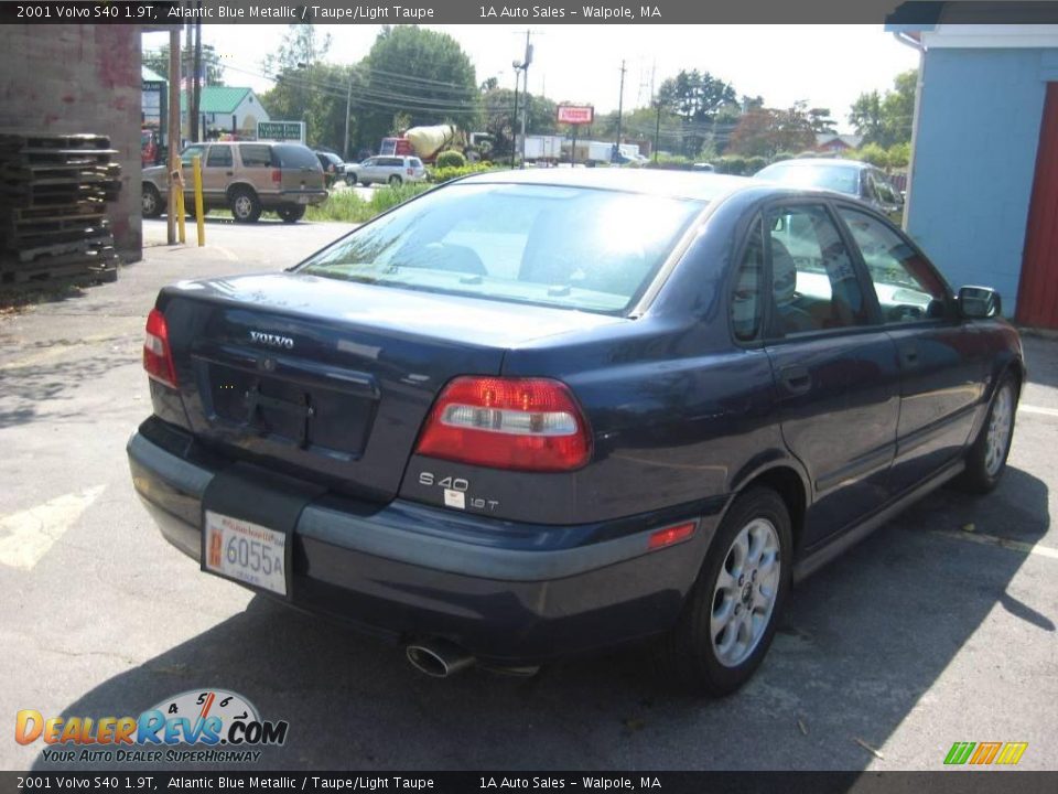 2001 Volvo S40 1.9T Atlantic Blue Metallic / Taupe/Light Taupe Photo #2