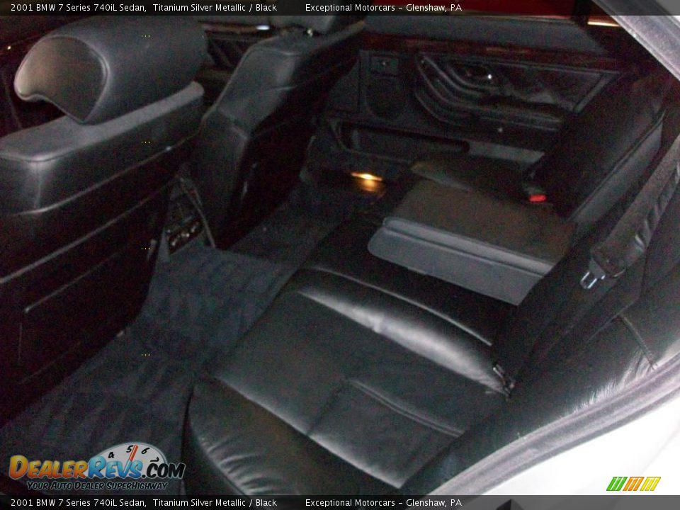 2001 BMW 7 Series 740iL Sedan Titanium Silver Metallic / Black Photo #20