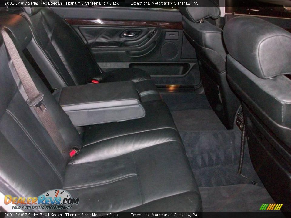 2001 BMW 7 Series 740iL Sedan Titanium Silver Metallic / Black Photo #22