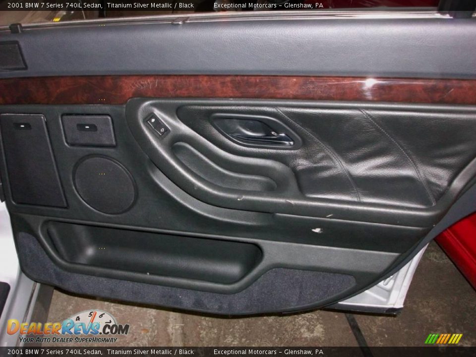 2001 BMW 7 Series 740iL Sedan Titanium Silver Metallic / Black Photo #23