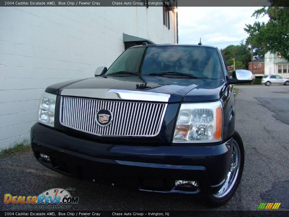 2004 Cadillac Escalade AWD Blue Chip / Pewter Gray Photo #1