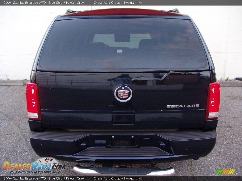 2004 Cadillac Escalade AWD Blue Chip / Pewter Gray Photo #7