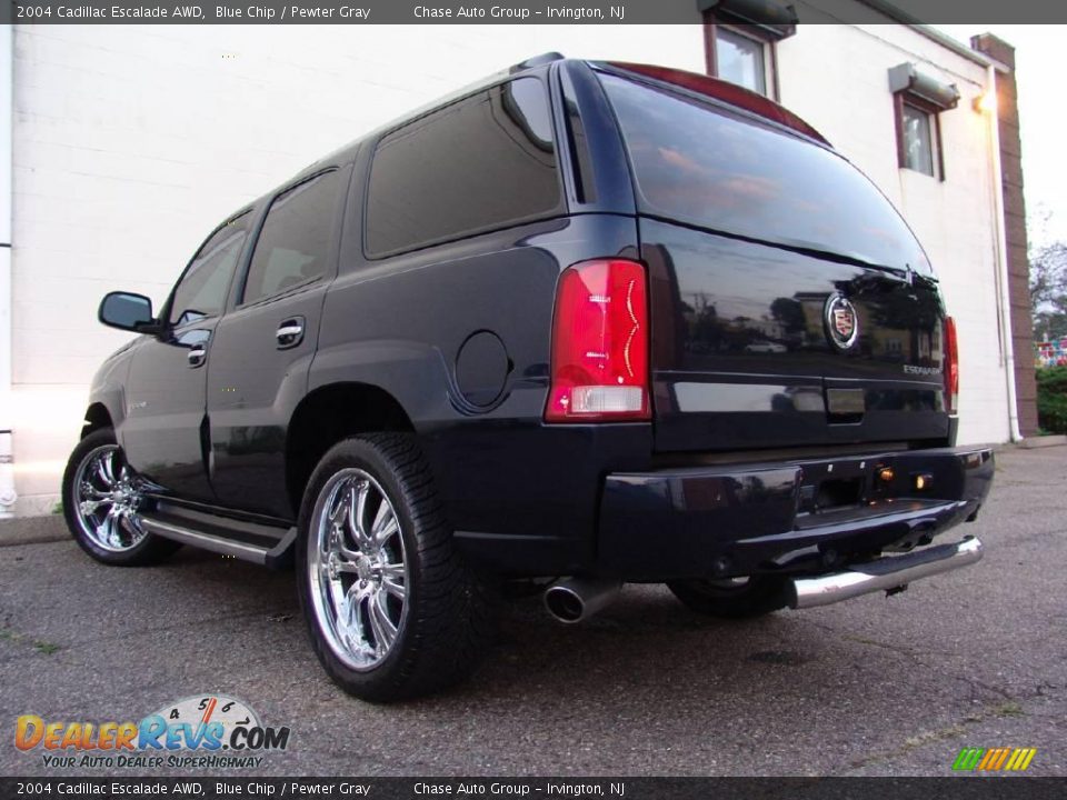 2004 Cadillac Escalade AWD Blue Chip / Pewter Gray Photo #8