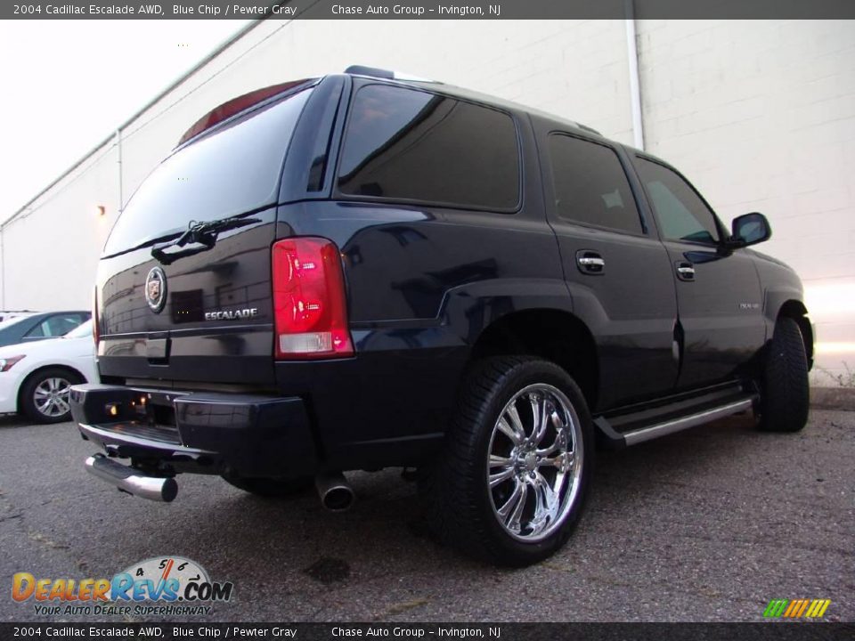 2004 Cadillac Escalade AWD Blue Chip / Pewter Gray Photo #9