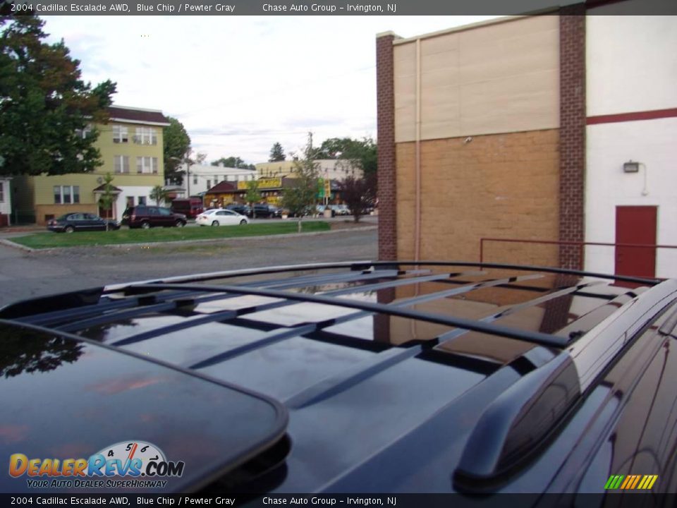 2004 Cadillac Escalade AWD Blue Chip / Pewter Gray Photo #12