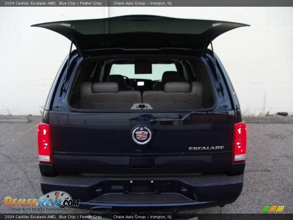 2004 Cadillac Escalade AWD Blue Chip / Pewter Gray Photo #15