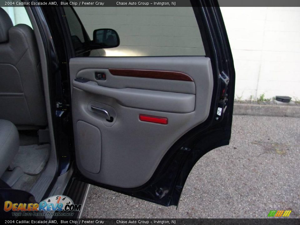 2004 Cadillac Escalade AWD Blue Chip / Pewter Gray Photo #19