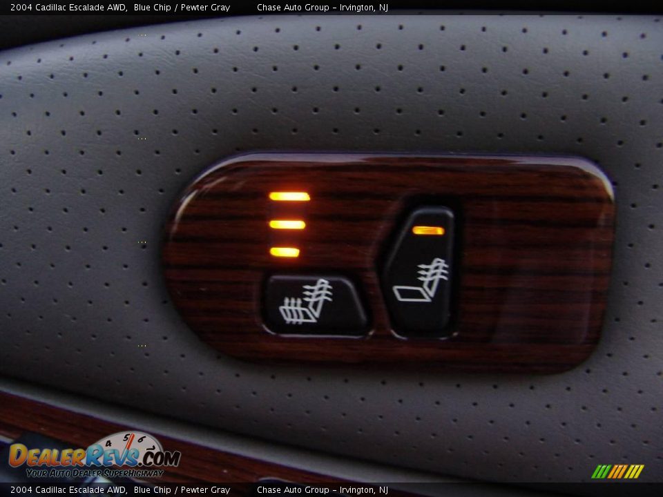 2004 Cadillac Escalade AWD Blue Chip / Pewter Gray Photo #24