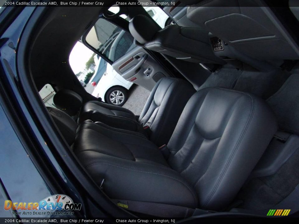 2004 Cadillac Escalade AWD Blue Chip / Pewter Gray Photo #25