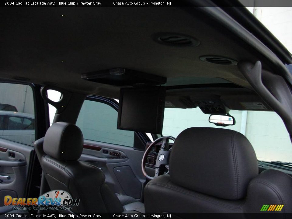 2004 Cadillac Escalade AWD Blue Chip / Pewter Gray Photo #27
