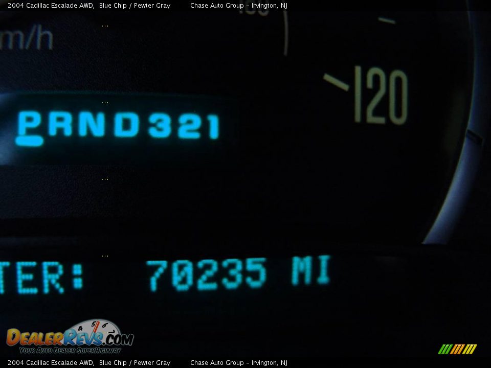 2004 Cadillac Escalade AWD Blue Chip / Pewter Gray Photo #34