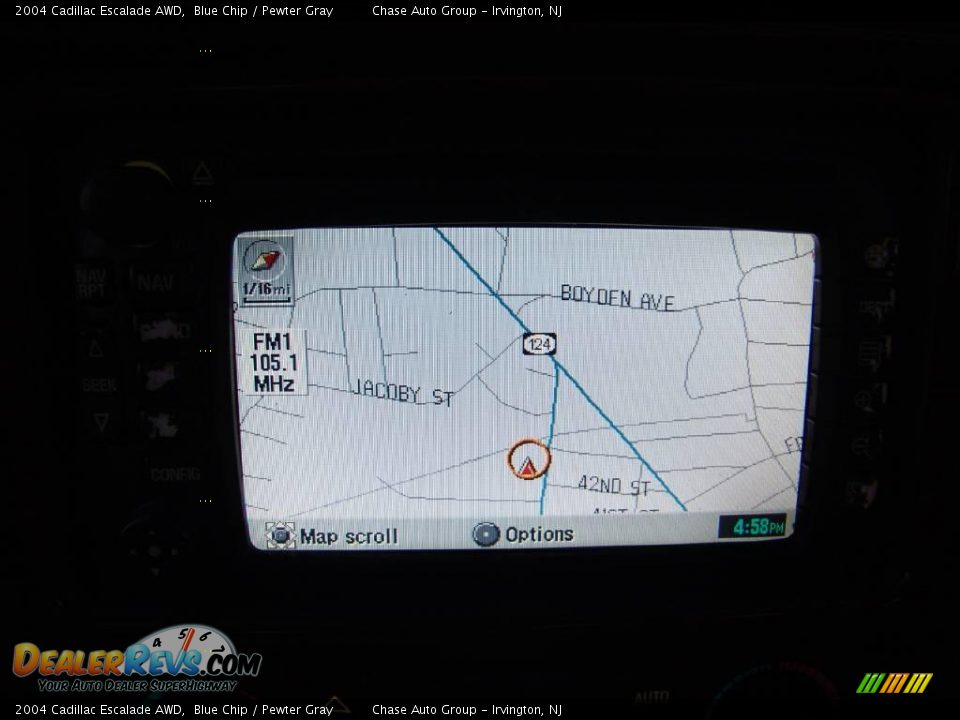 2004 Cadillac Escalade AWD Blue Chip / Pewter Gray Photo #35