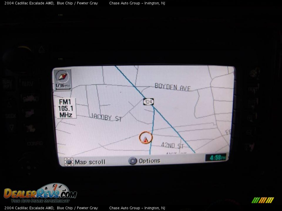 2004 Cadillac Escalade AWD Blue Chip / Pewter Gray Photo #36