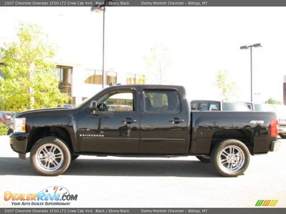 2007 Chevrolet Silverado 1500 LTZ Crew Cab 4x4 Black / Ebony Black Photo #1