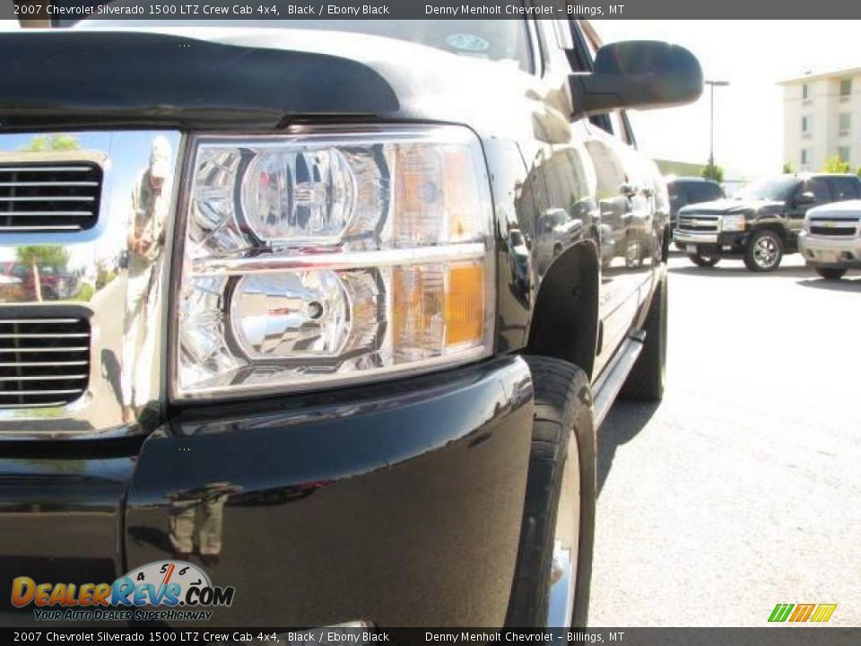 2007 Chevrolet Silverado 1500 LTZ Crew Cab 4x4 Black / Ebony Black Photo #3